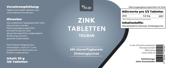 Zink Tabletten