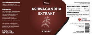 Ashwagandha Extrakt KSM-66 Tabletten