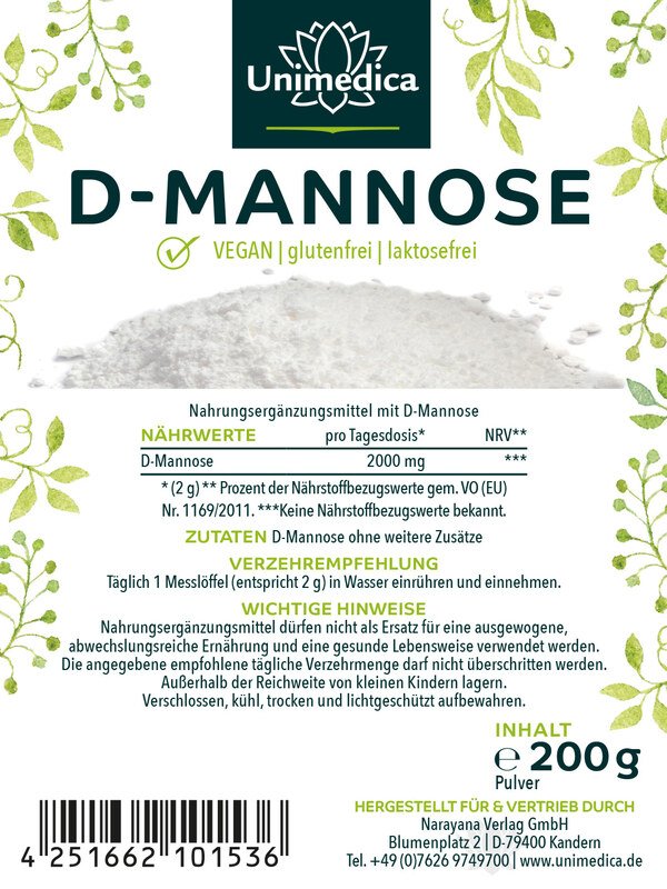 D-Mannose en poudre 200g 