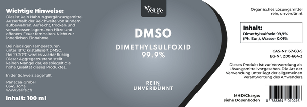 DMSO Dimethylsulfoxid 100ml