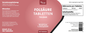 Folsäure Methylfolat Tabletten
