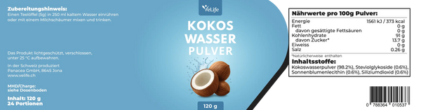 Kokoswasserpulver
