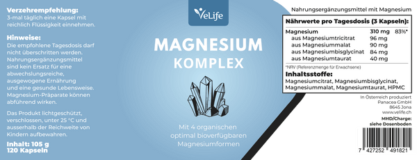 Magnesium Komplex Kapseln