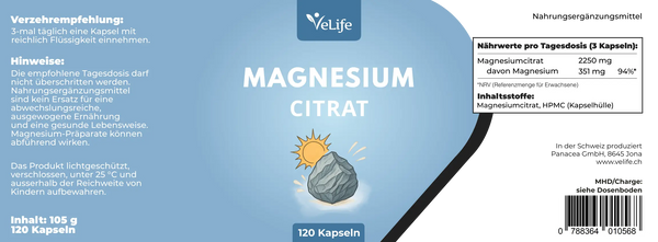 Magnesiumcitrat Kapseln