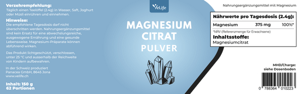 Magnesiumcitrat Pulver