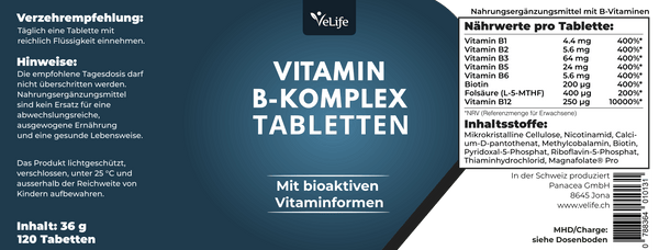 Vitamin B Komplex Tabletten