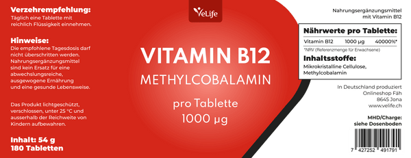 Comprimés de vitamine B12