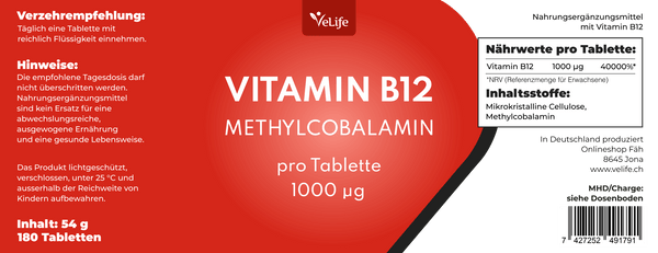 Compresse di vitamina B12