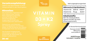 Vitamin D3 + K2 Spray