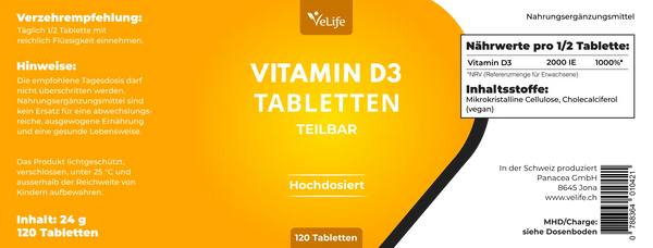 Vitamin D3 Tabletten