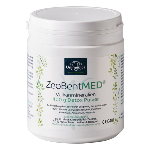Poudre ZeoBent Med® Detox avec zéolite et bentonite
