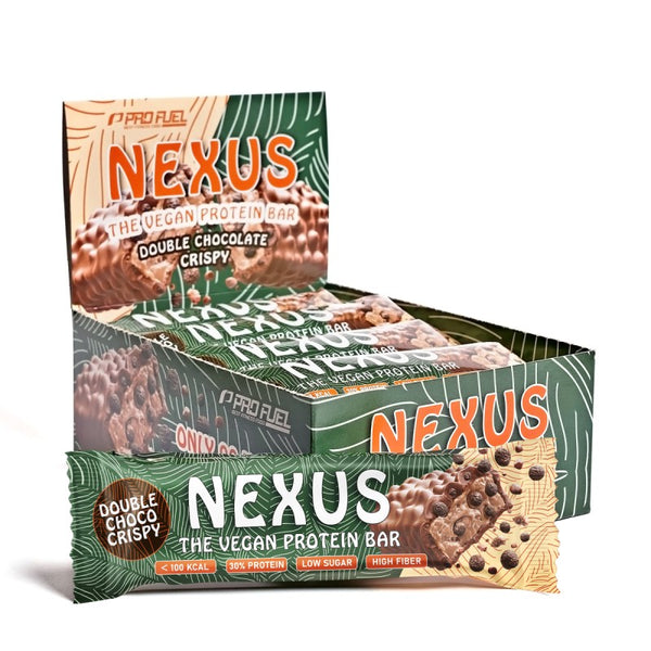 Barrette proteiche NEXUS | Croccante al doppio cioccolato